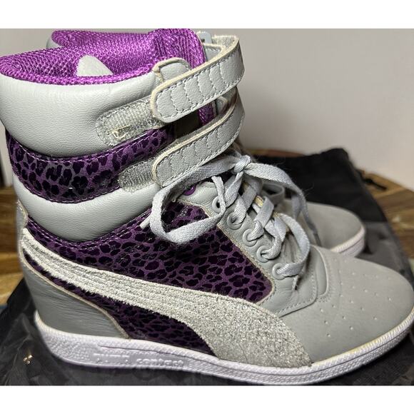 Puma Sky Wedge Sneakers Size 8 - Picture 4 of 11